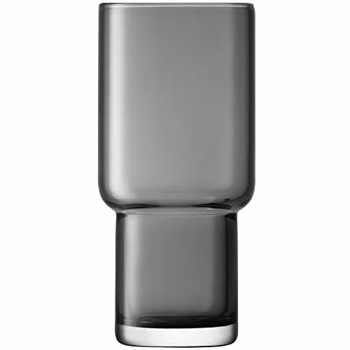 LSA International Utility Highball Tumbler Set of 2, Grey, 390ml – 2