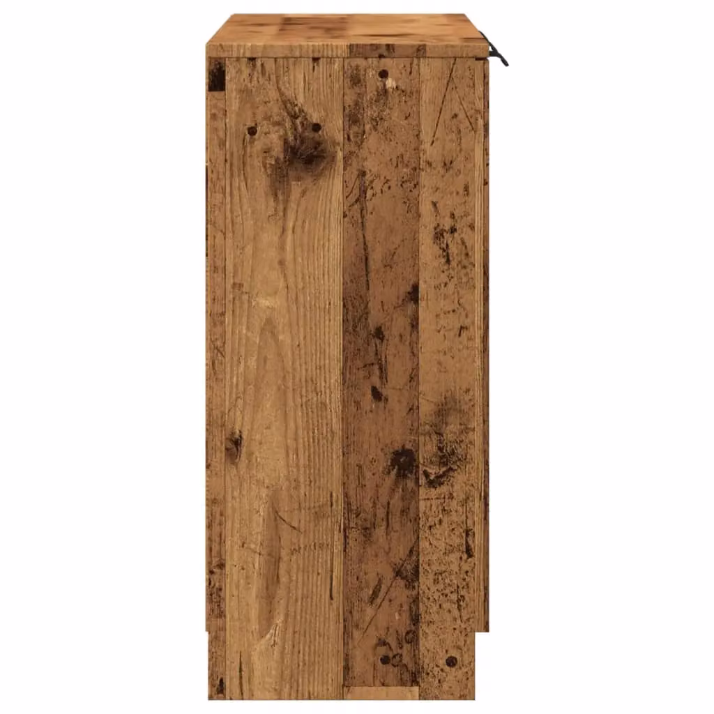 Berkfield Home Old Wood Sideboard in Brown, W/D/H: 90.5 x 30 x 70 cm – 4