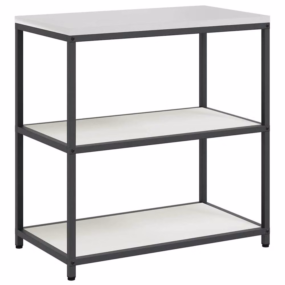 Berkfield Home White Steel Kitchen Storage Shelf – 3