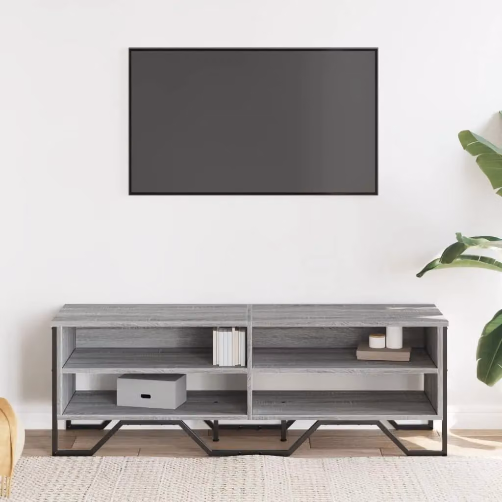 Berkfield Home Modern Grey Sonoma TV Cabinet W/D/H: 122 x 34 x 41 cm – 3