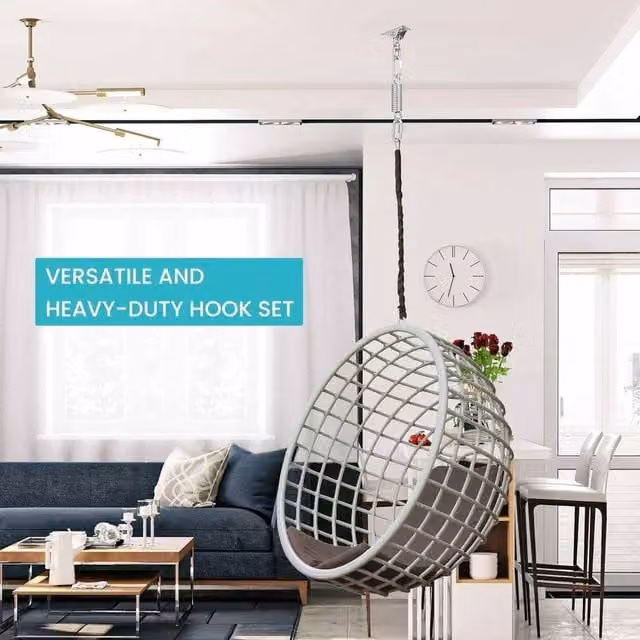 SPETLEK Heavy Duty Silver Ceiling Swing Hanger Hook