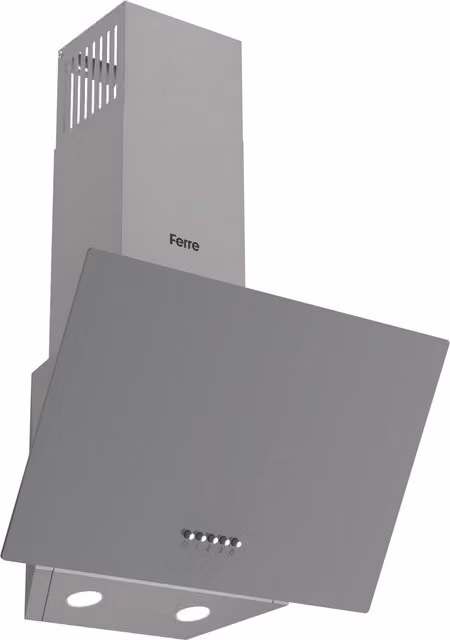 Ferre Grey Wall Mounted Metal Cooker Hood 50 cm