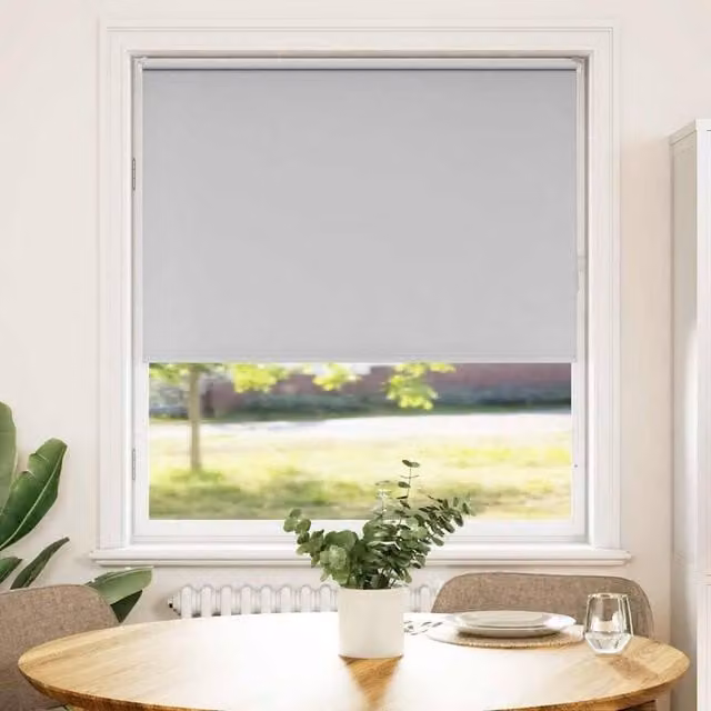 Berkfield Home Grey Blackout Roller Blind with Thermal Insulation, W: 40 cm, H: 150 cm