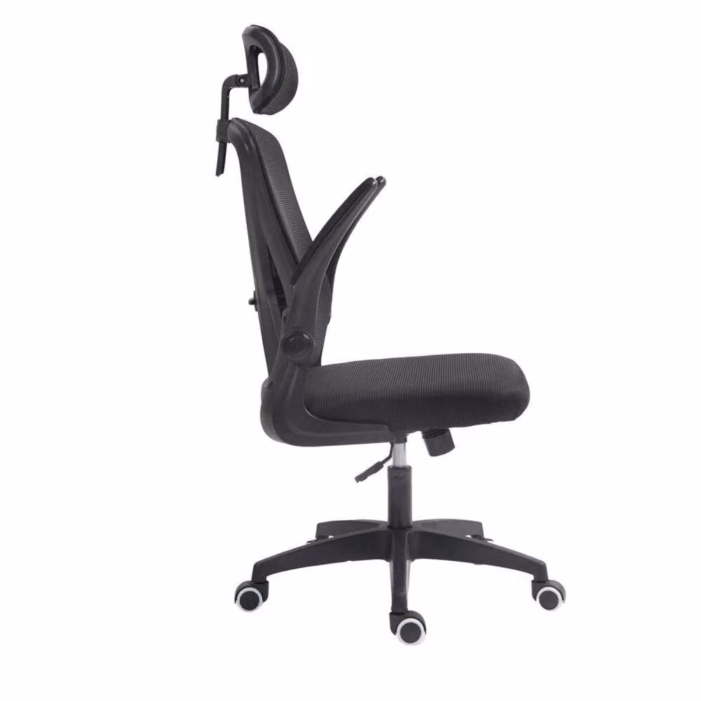 FLAVORA Black Ergonomic High Back Office Chair with Headrest and Armrests – 2