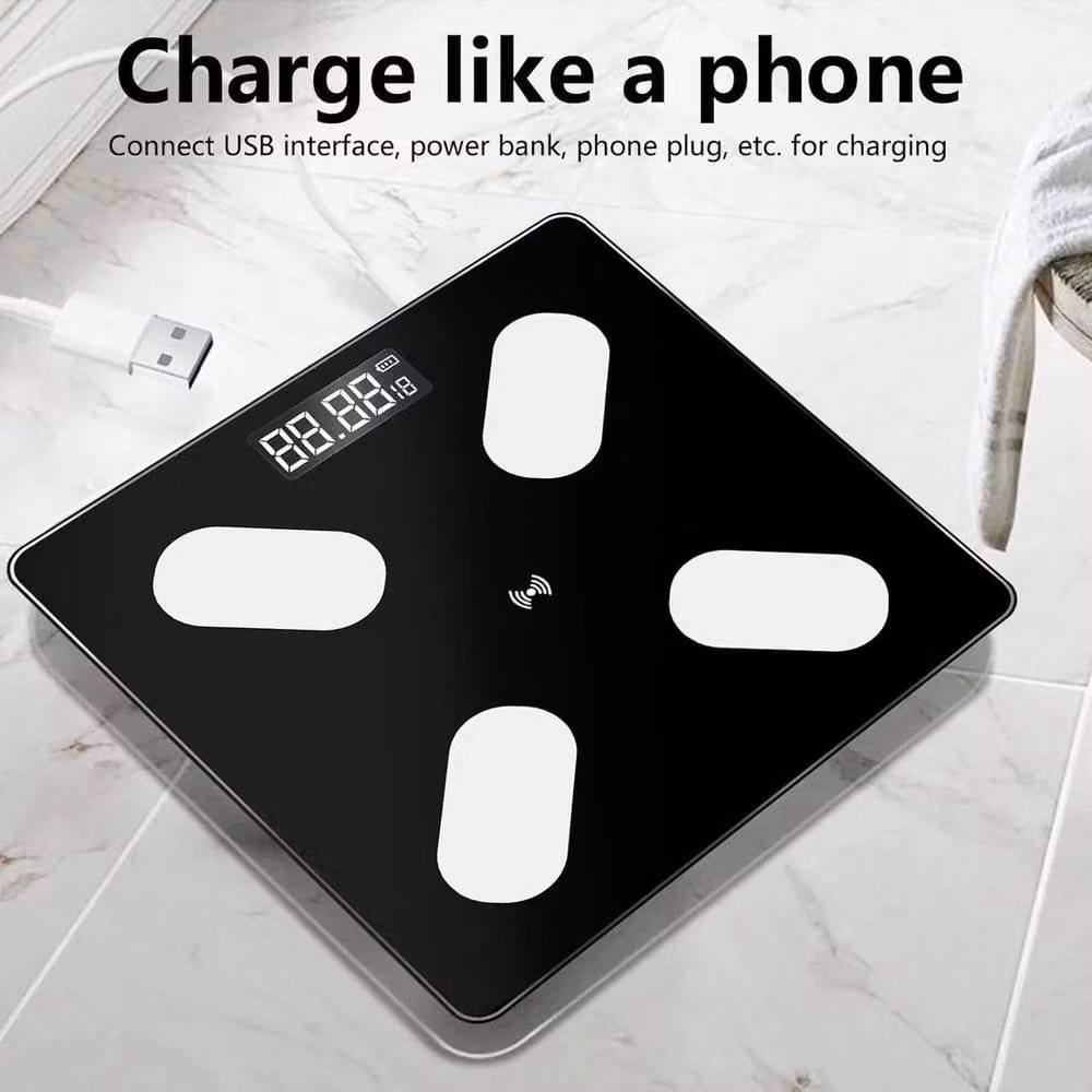 PAWNORA Smart Personal Bathroom Scales with App Control, Black – 3