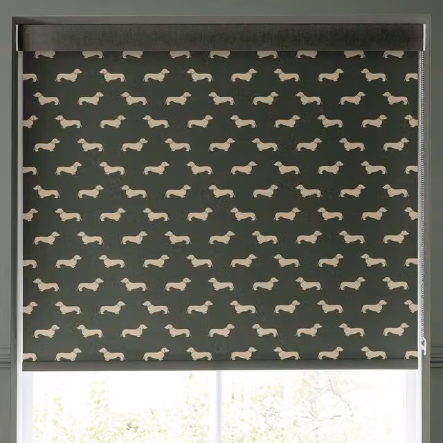 Emily Bond Peggy Translucent Made to Measure Roller Blind in Fern Green