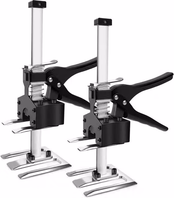 NESTLUNE 2-Pack Labour Saving Hand Lifting Jack Furniture Tool, Silver