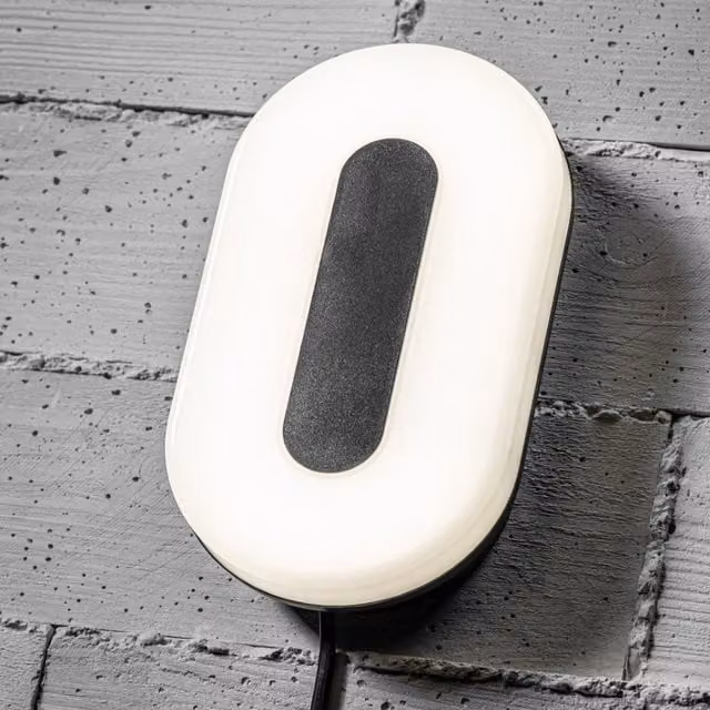 CGC Twister Oval LED Wall Light in Black and White