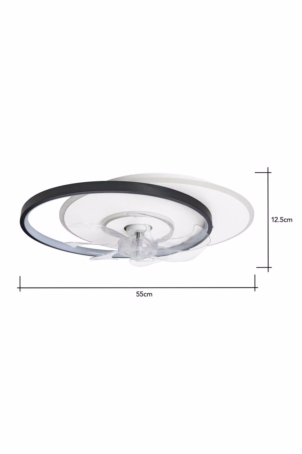 BHS Lighting Ingram LED Dimmable Ceiling Fan Light in Black – 2