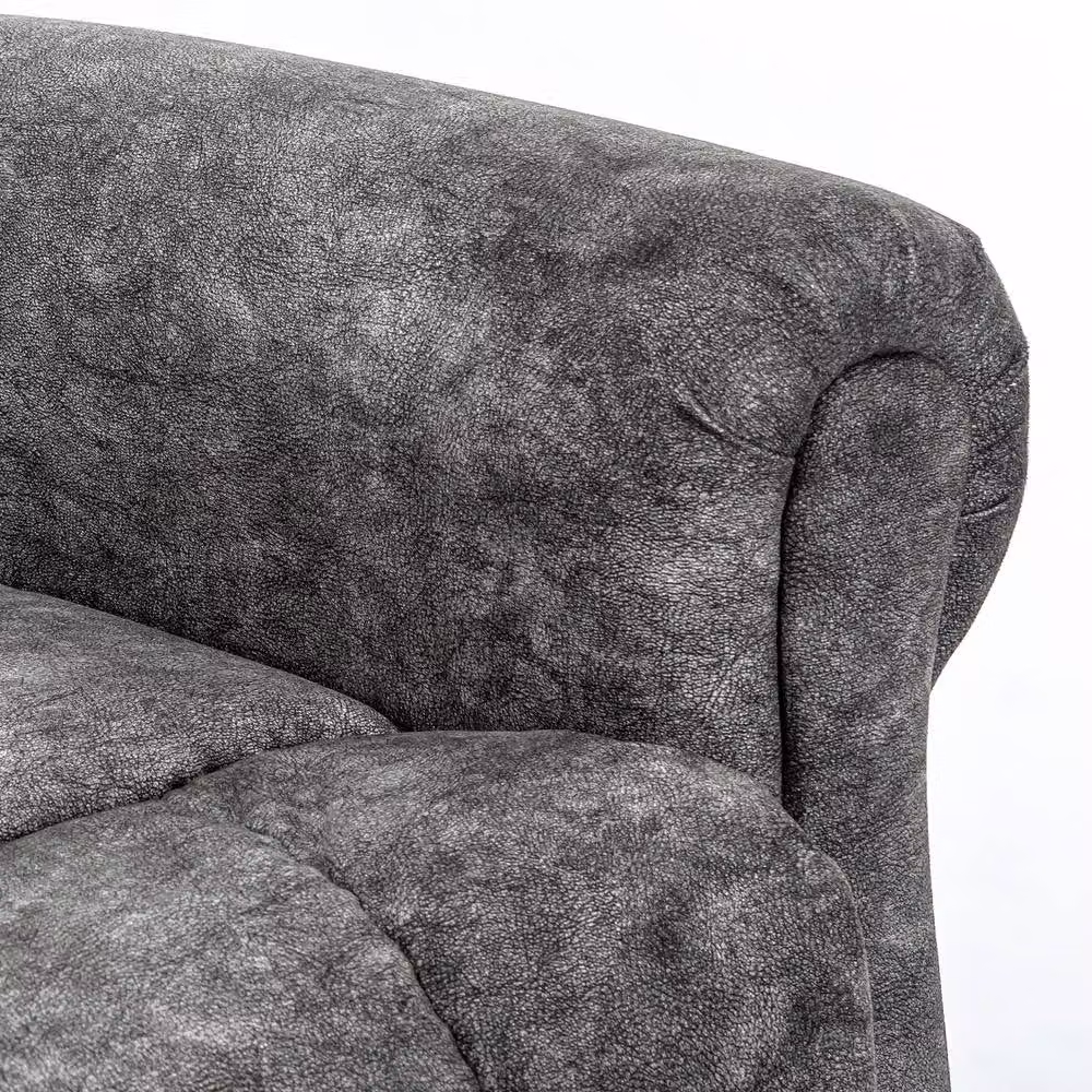 Matteo Power Lift Recliner Chair in Grey Fabric with Metal Frame – 8