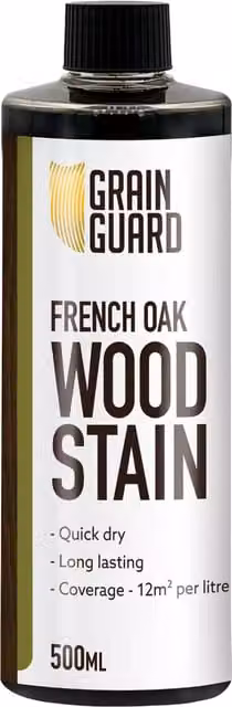 Grain Guard Water Based Wood Stain in Oak Brown, 0.5 l