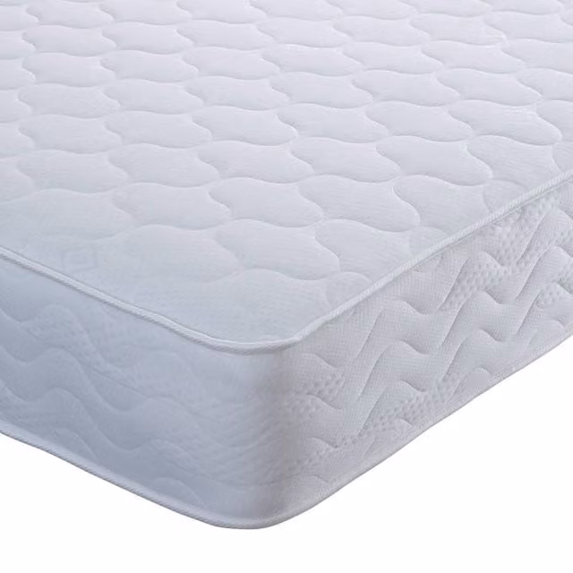 Bedmaster Tuscany Orthopaedic Bonell Spring Mattress in White, W/D/H: 200 x 200 x 25 cm