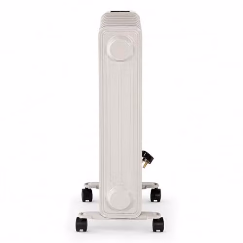 Oypla 2500W Portable Oil Filled Radiator with Thermostat and Overheat Protection, White – 5