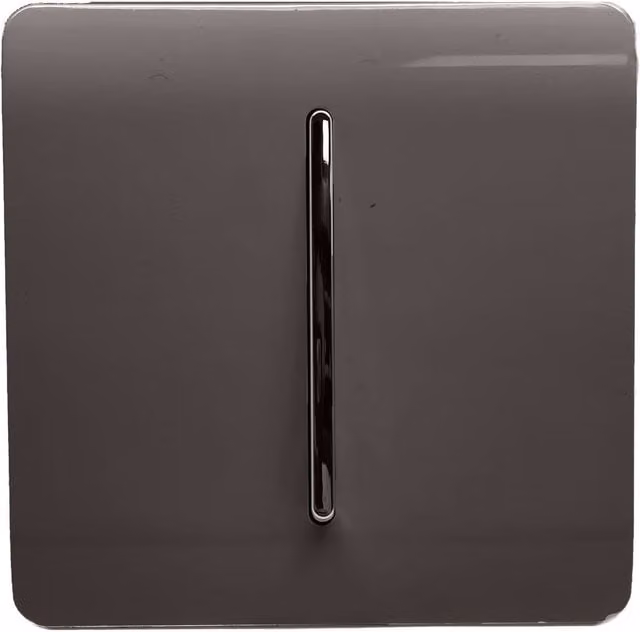 Trendi Artistic Modern Auto Retractive 1 Door Bell Switch in Dark Mocha Brown