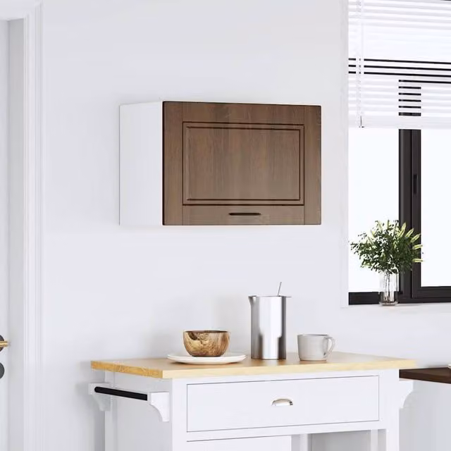 Berkfield Home Porto Brown Oak Kitchen Wall Cabinet – 1