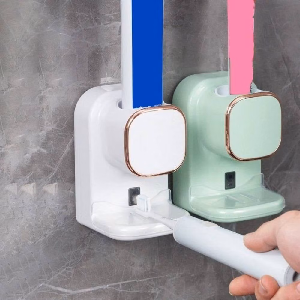 FLAVORA White Automatic Electric Toothpaste Dispenser, Wall Mounted – 2