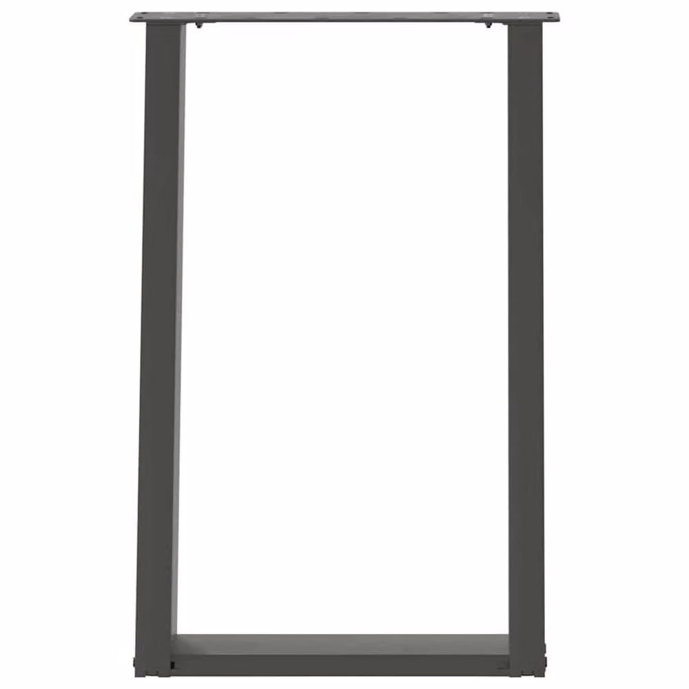 Berkfield Home Modern vidXL U-Shaped Dining Table Legs, 2 Pieces, Anthracite, H: 72.5 cm x W: 60 cm – 3