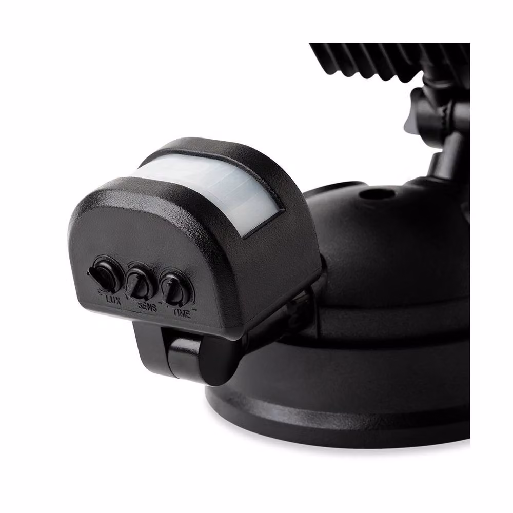 Netlighting Reflex LED Security 2 Light Wall Floodlight with PIR Motion Sensor, Black, IP54 – 2