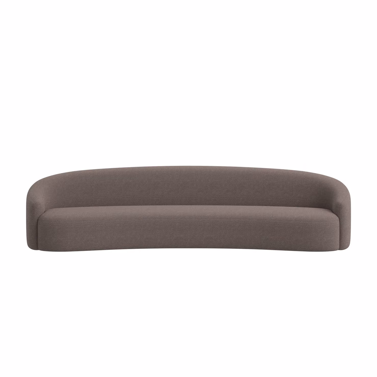 Dome Deco OSAN Upholstered Art Deco Sofa in Grey