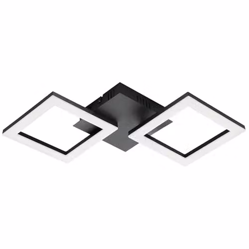 Eglo Connect.z Paranday-Z Smart LED Ceiling Light, Black, W/D/H: 47 x 47 x 15.5 cm – 1