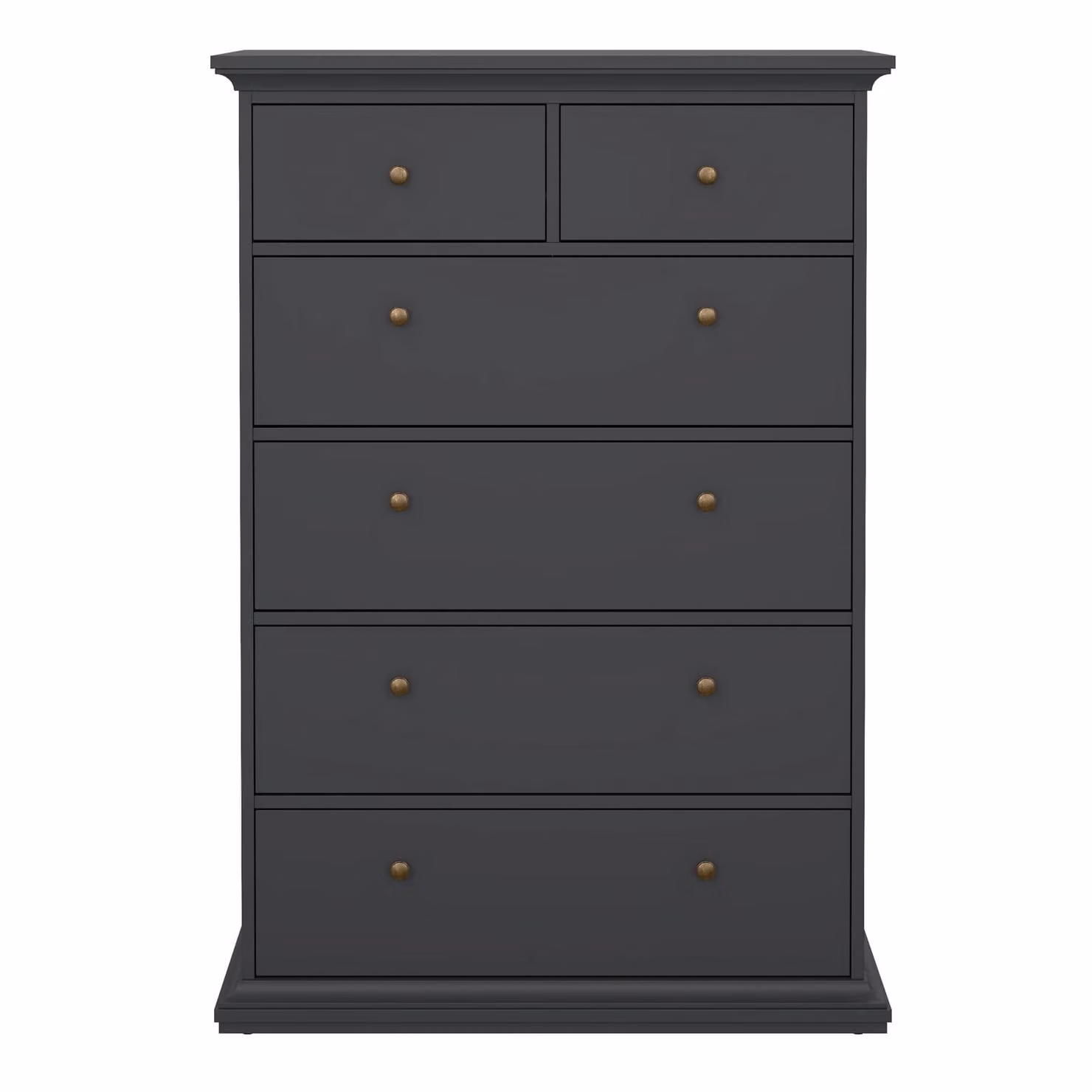 Furniture To Go Paris Classic 6 Drawer Chest in Grey Matt – 2