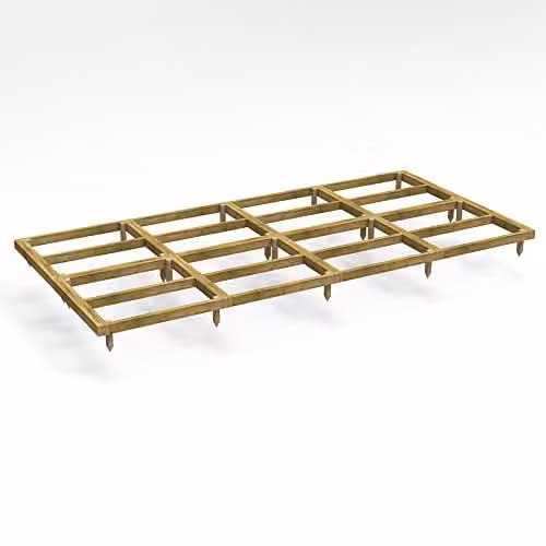 Powersheds Premium Wooden Shed Base with Pressure Treated Tanalised Timber Bearers, Brown