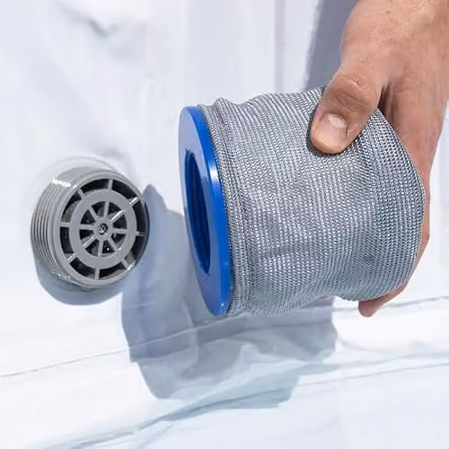 Wave Spas Grey Reusable Hot Tub Filter Sock for Spa Filtration – 1