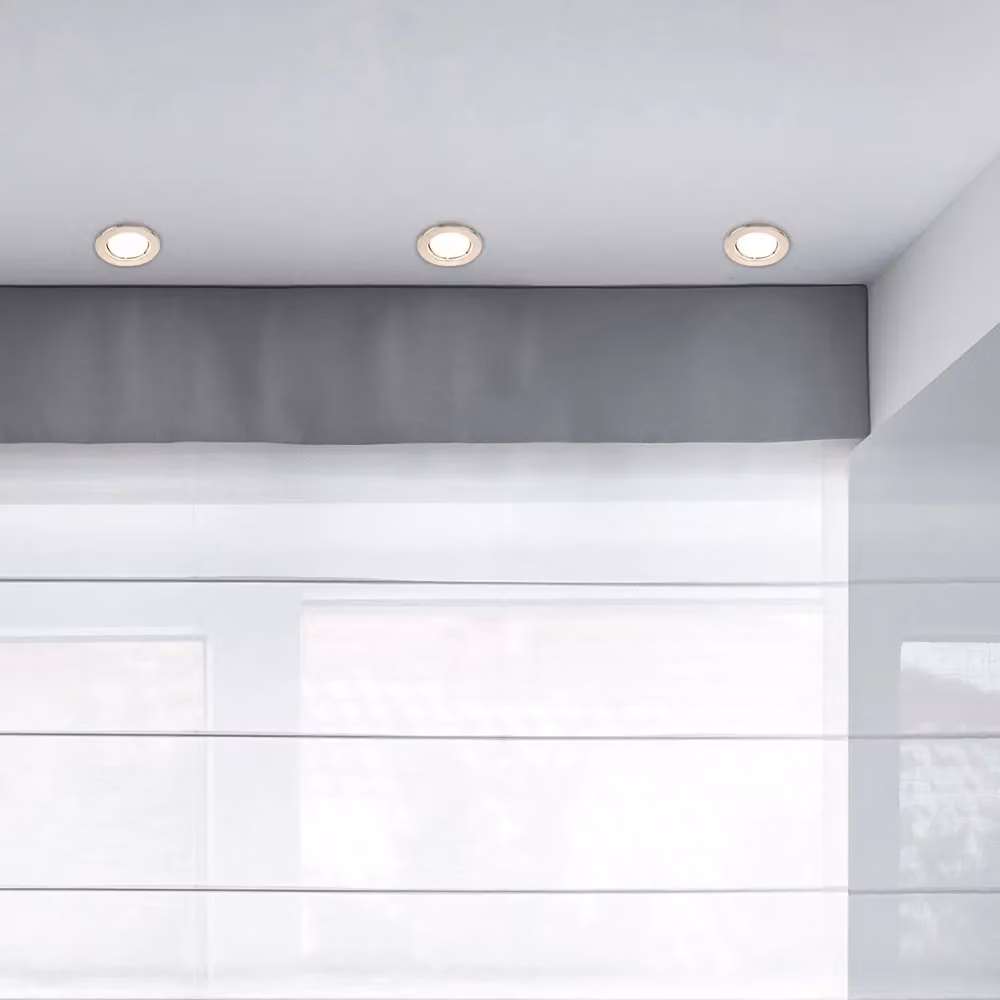 ValueLights Modern Fire Rated LED Recessed Ceiling Downlight Pack of 4 in Chrome – 2