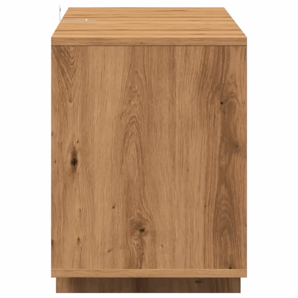 Berkfield Home Artisan Oak TV Cabinet in Brown, W/D/H: 130 x 35 x 50 cm – 4