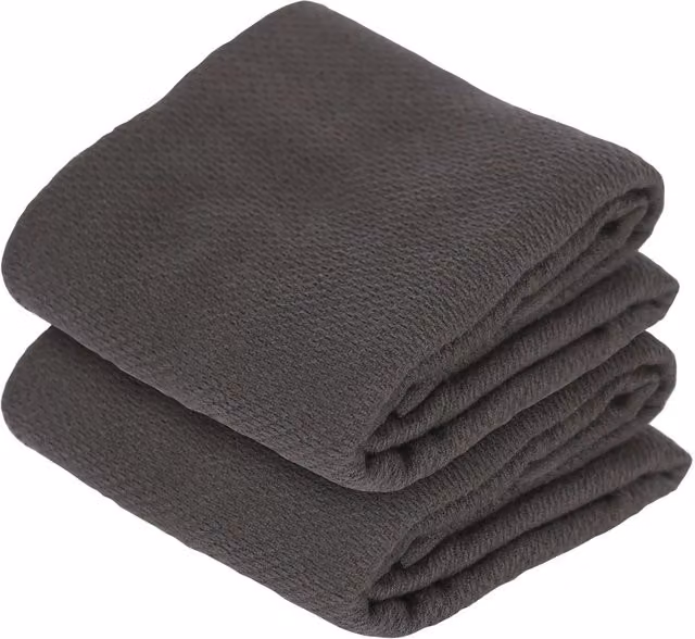 Nicola Spring Highly Absorbent Cotton Tea Towel in Anthracite Grey