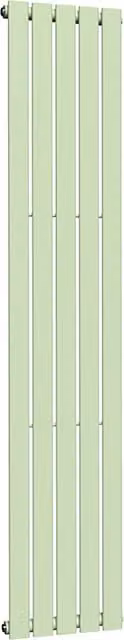 Lux Heat Flat Coloured Vertical Radiator in Mint Ice Cream, H: 180 cm x W: 35 cm
