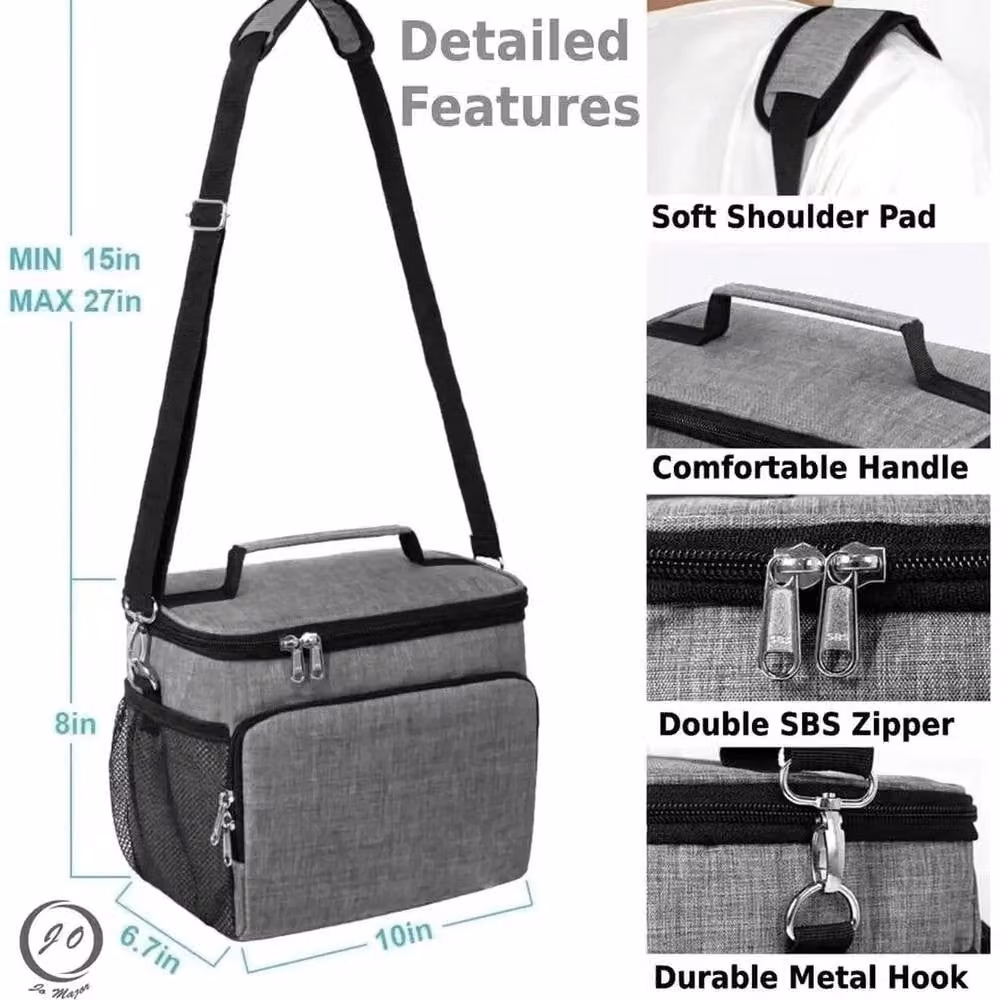 Kelvenix Thermal Insulated Grey Picnic Cool Bag, BPA Free, W/D/H: 51.58 x 25.4 x 20.32 cm – 2