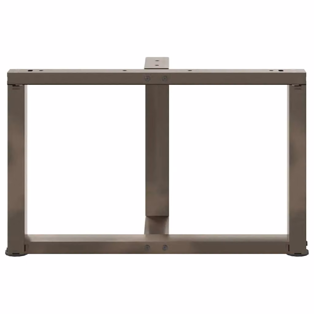Berkfield Home T-Shaped Coffee Table Legs, 2 Piece Set, Black Matt Steel, W: 70 cm, D: 25 cm, H: 42-43 cm – 3