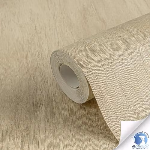 Livingwalls DESIGNDROP Pre-Pasted Non-Woven Wood Look Wallpaper in Brown and Beige, W: 0.53 m, L: 10.05 m – 2