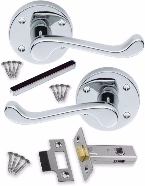Golden Grace Chrome Door Handles