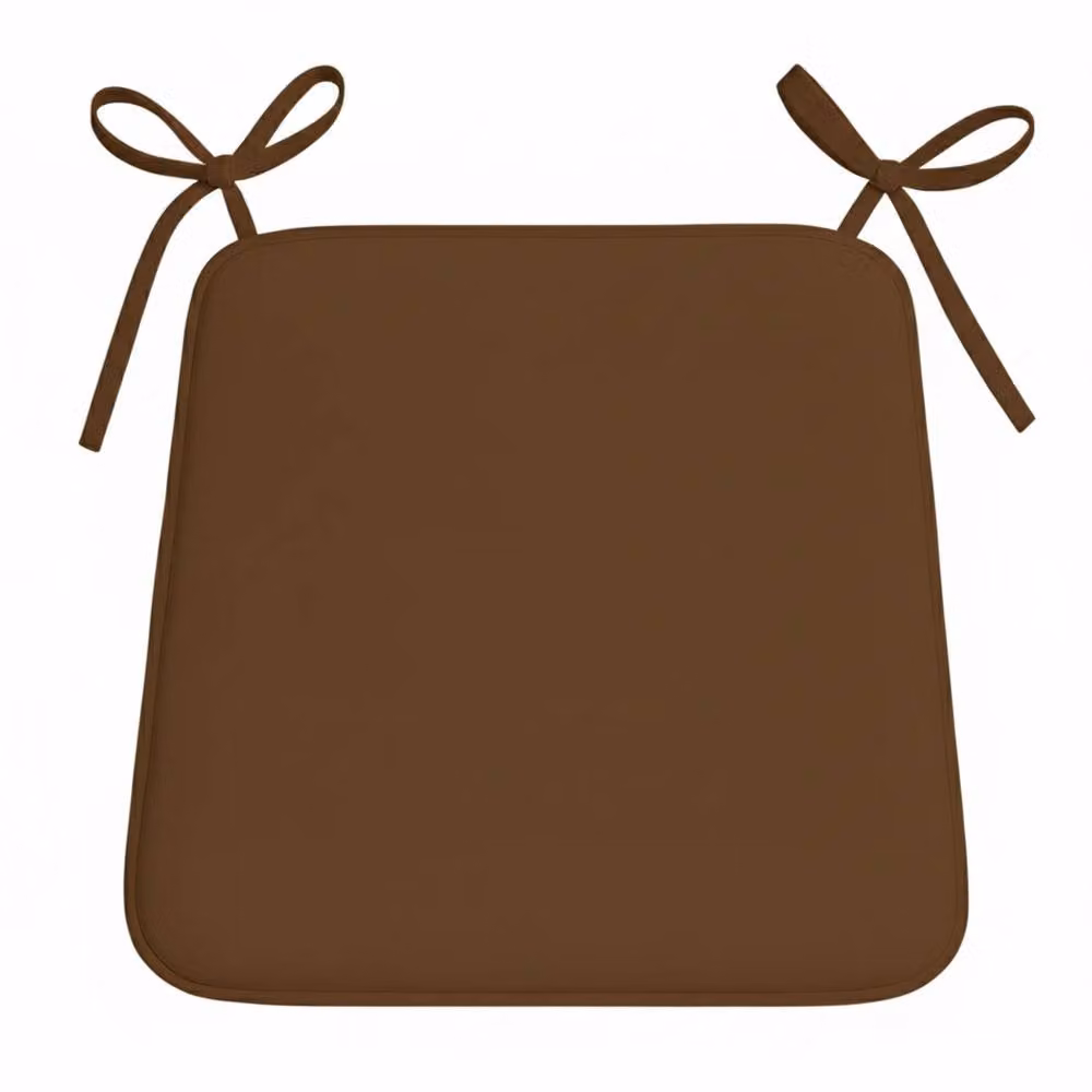 Snug City Brown Foam Seat Pad with Ties for Dining and Kitchen Chairs – 2