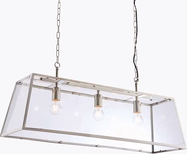 Perch & Parrow Siobhan Large Retro Pendant Light in Silver