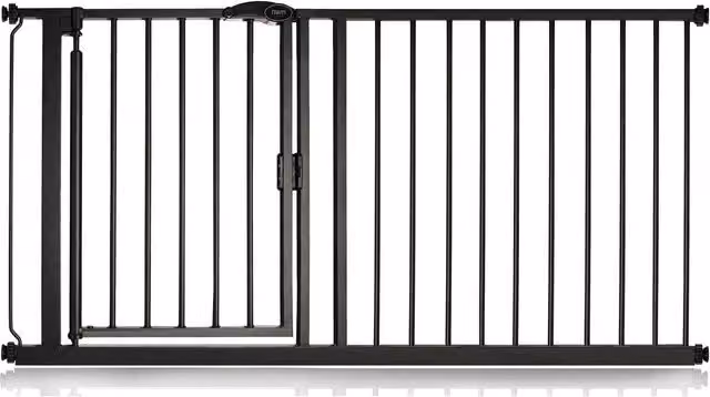 Bettacare Auto Close Extendable Stair Gate in Matt Black, Width: 154.5 cm to 161.2 cm