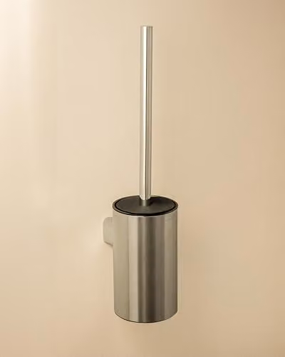 COSMIC Architect Wall-Mounted Bathroom Brush and Holder in Silver Metal – 2