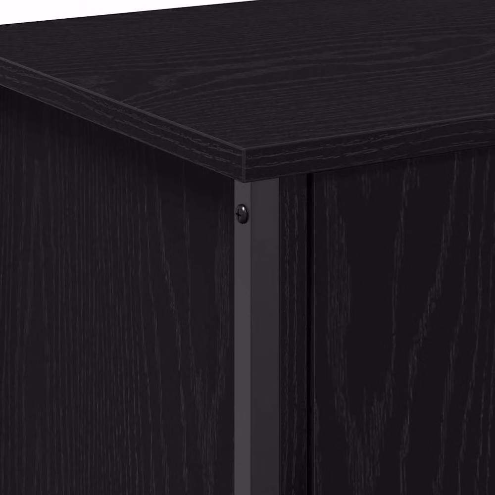 Berkfield Home Black Oak TV Stand, Black Oak Engineered Wood, W: 60 cm, D: 35 cm, H: 45 cm – 7