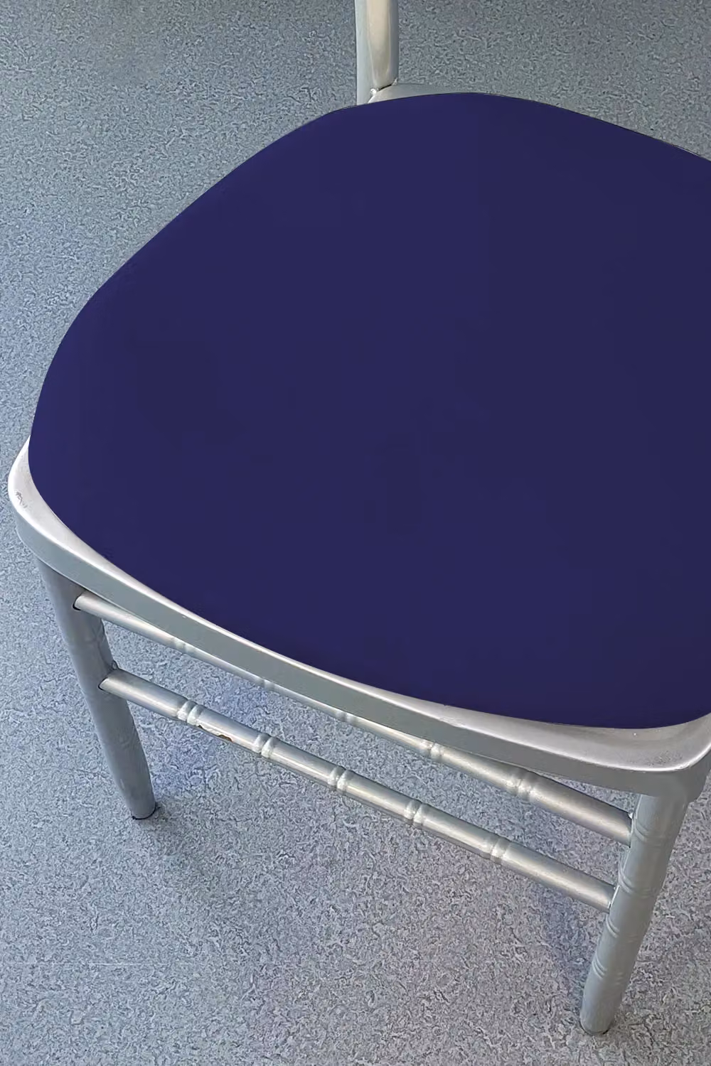 Neel Blue Pack of 10 Soft Spandex Dining Chair Pad Covers in Violet and Blue – 2