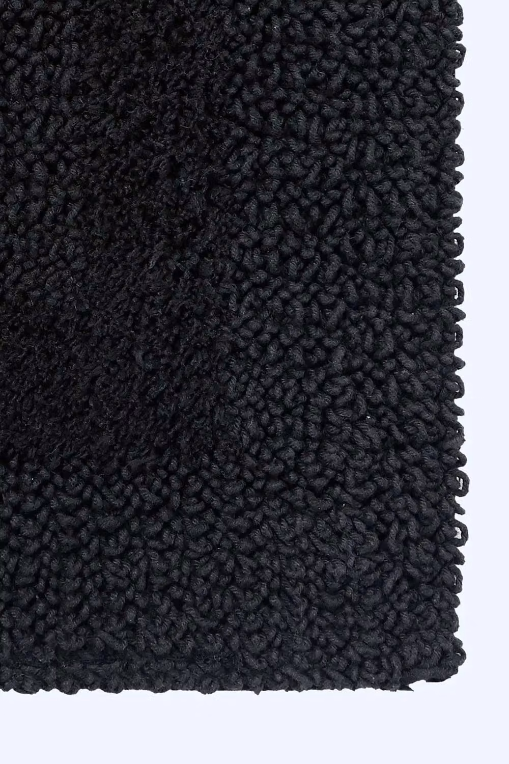 Homescapes Luxury Reversible Cotton Bath Mat, Black, W/D/H: 80 x 50 x 1 cm – 2