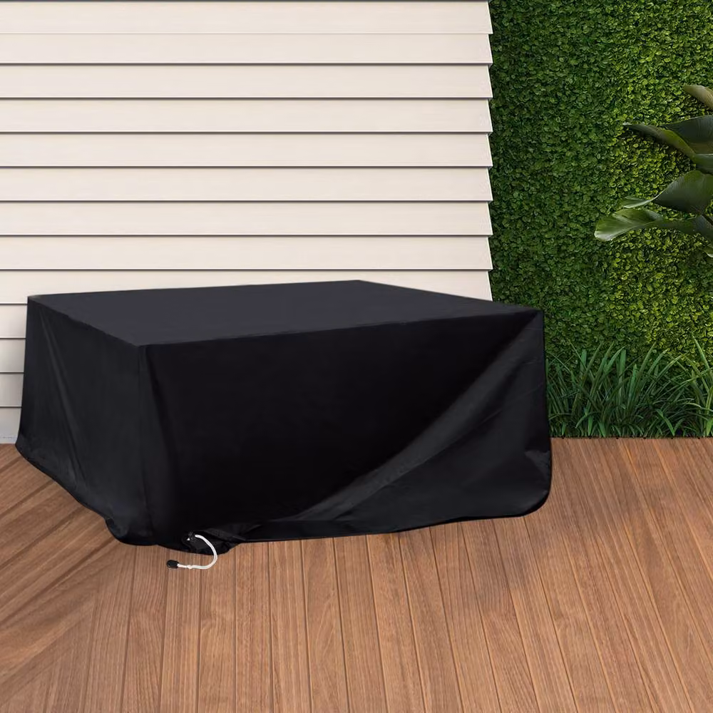 Marlow 180cm Waterproof Outdoor Furniture Cover with UV Protection in Black – 2