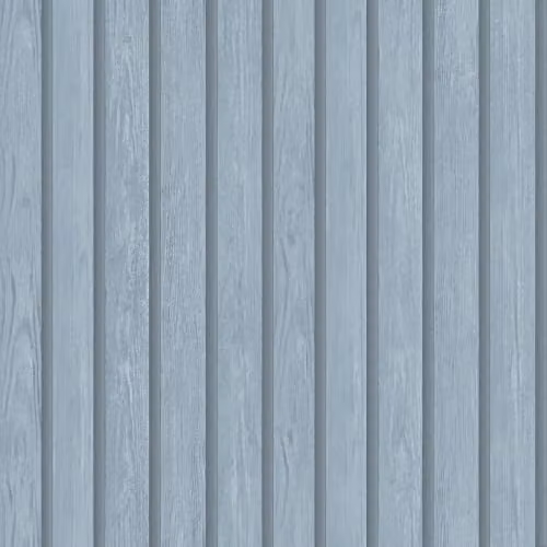 Holden Decor Blue Wood Slat 3D Effect Striped Wallpaper