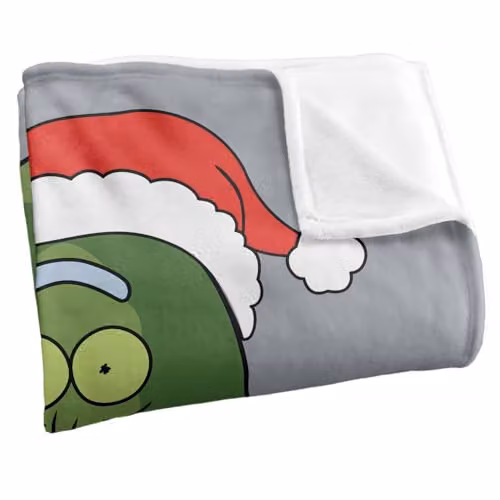 LOGOVISION Rick and Morty Merry Rickmas Christmas Super Soft Fleece Throw Blanket, W/D/H: 91 x 147 cm – 2