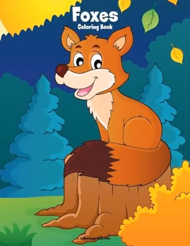 Foxes Coloring Book 1: Volume 1 Multicolour Childrens Paper Book by Createspace