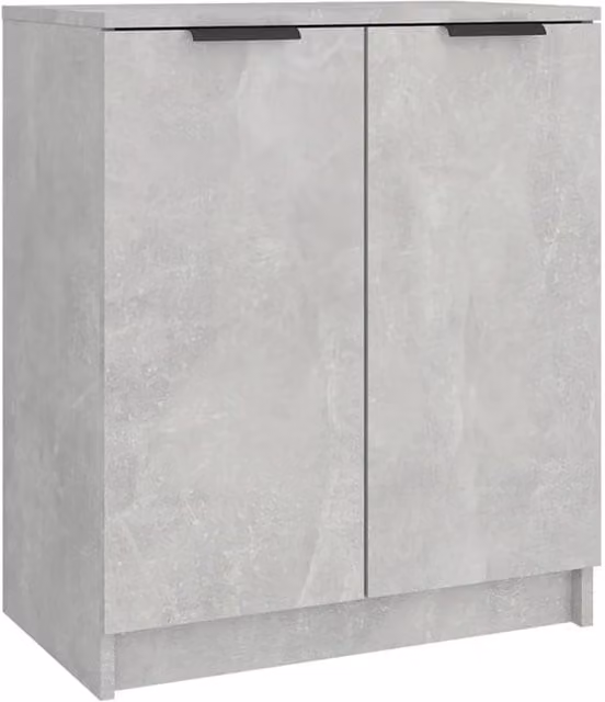 Berkfield Home Modern Wall Mounted Shoe Cabinet in Grey, W/D/H: 59 x 35 x 70 cm