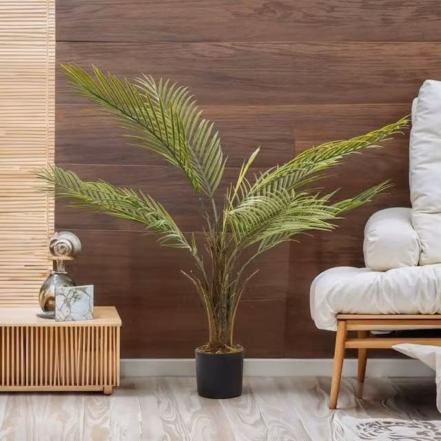 EONLION Realistic Green Artificial Palm Tree, Height: 100 cm – 1