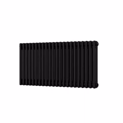 UK Radiators Alpha Black 3 Column Traditional Cast-Iron Style Steel Radiator with Feet, W: 999 mm, H: 500 mm – 2
