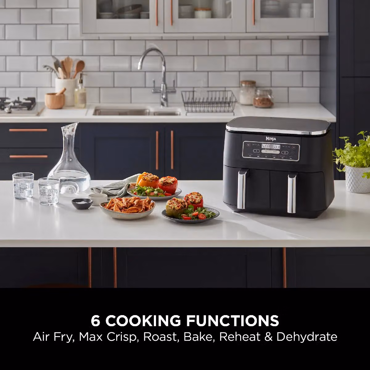 Ninja Foodi Dual Zone 7.6L Air Fryer AF300UK in Black – 2